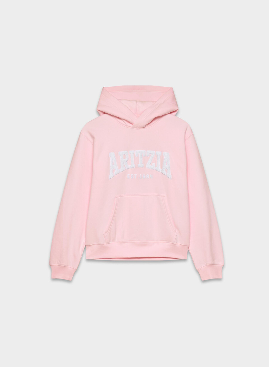kuscheliger sweatfleece-hoodie villa pink weiss