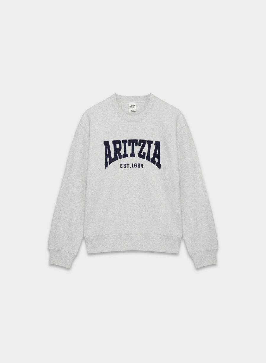 kuscheliges sweatfleece-sweatshirt mit rundhalsausschnitt farbe chromadmiral