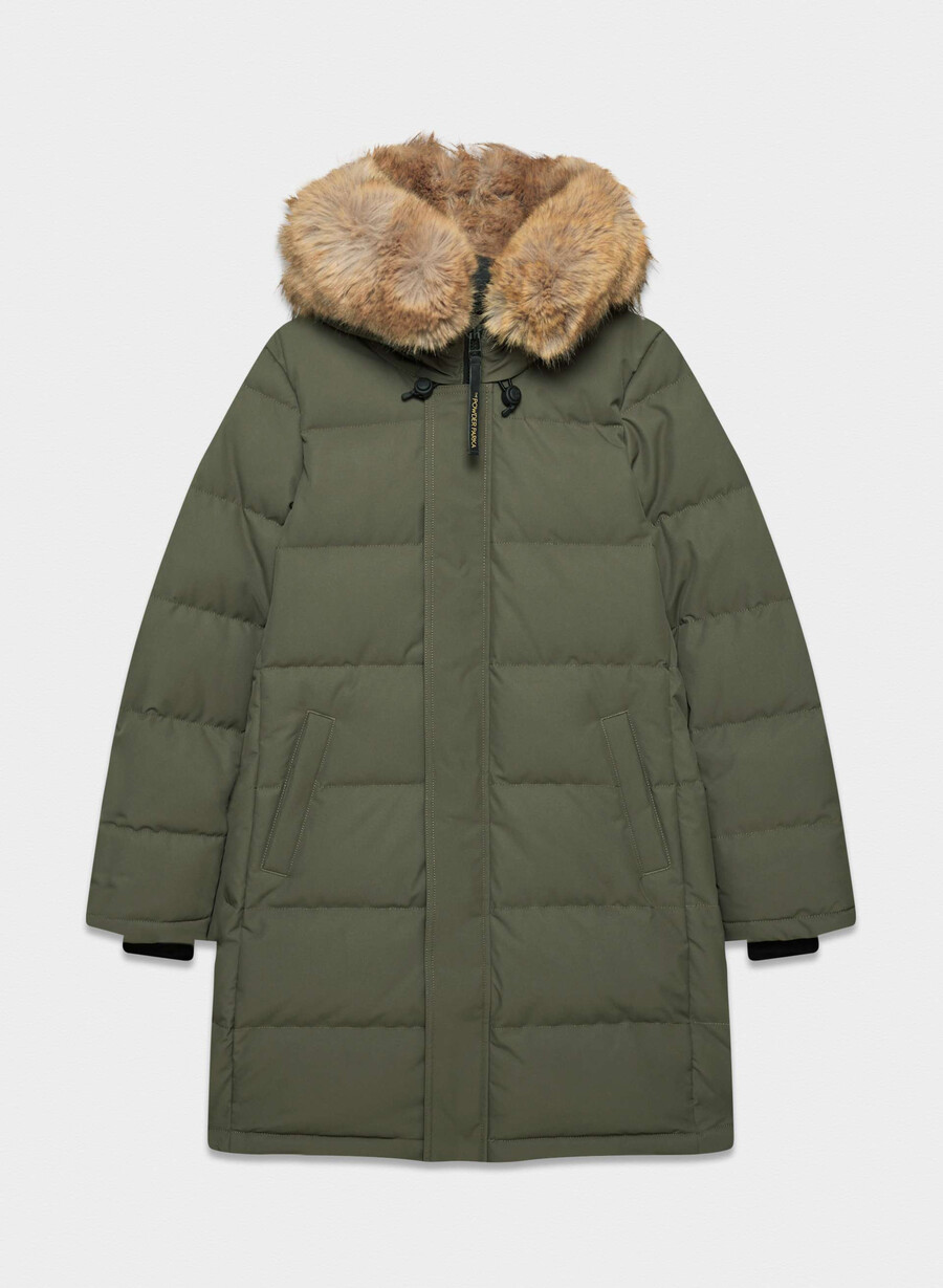der powder parka – coldstop dunkeloliv