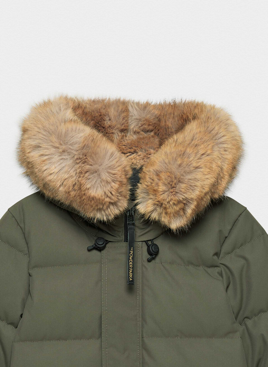 der powder parka – coldstop dunkeloliv