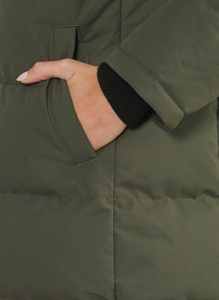 der powder parka – coldstop dunkeloliv