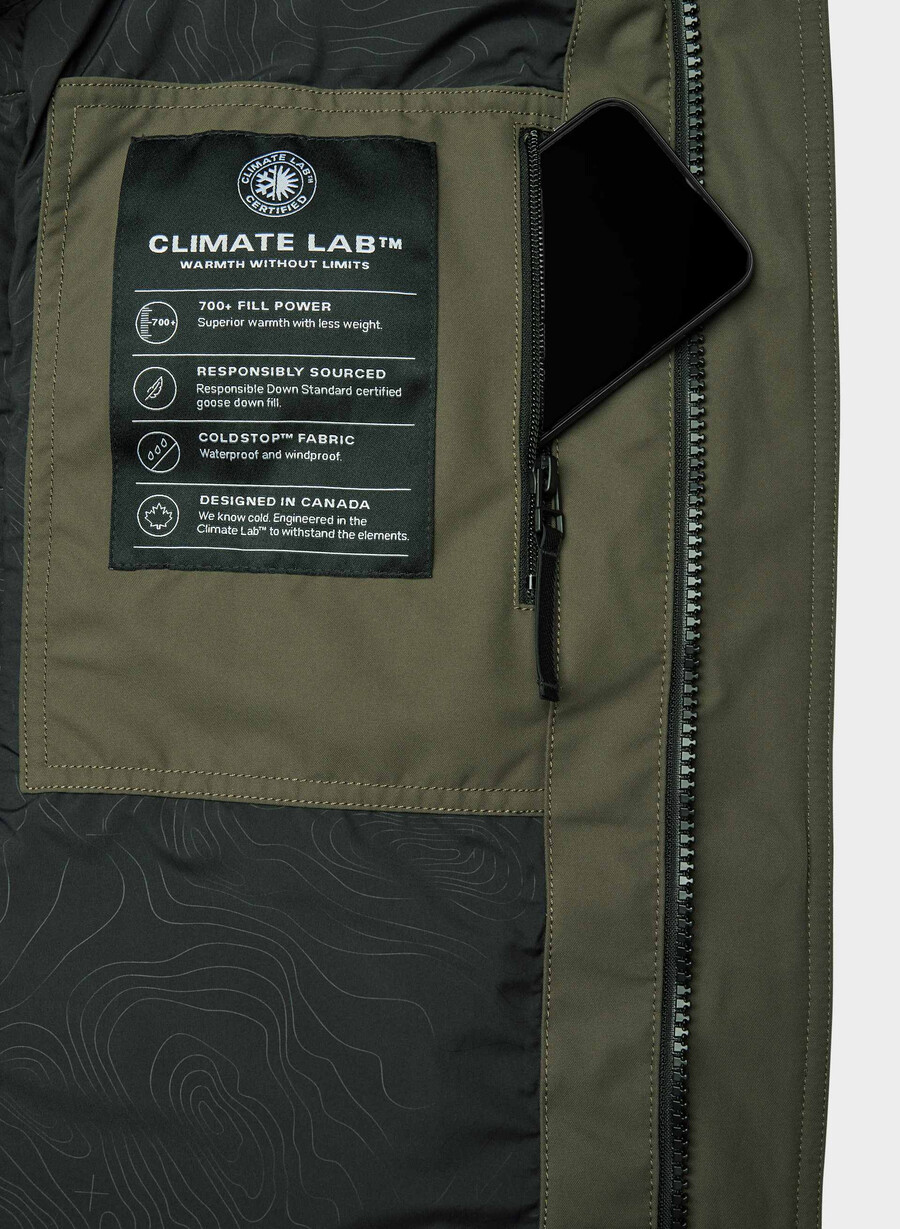 der powder parka – coldstop dunkeloliv