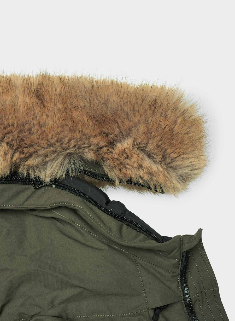 der powder parka – coldstop dunkeloliv