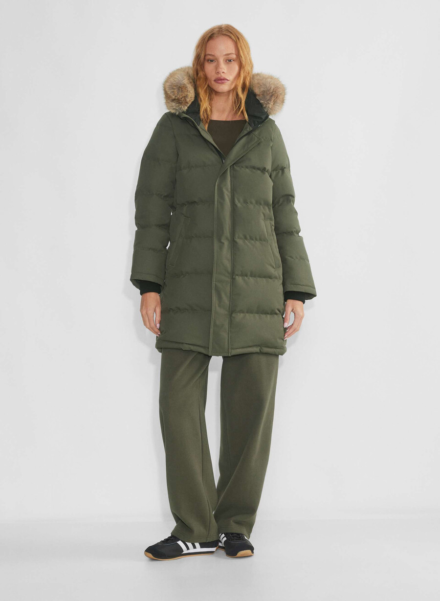der powder parka – coldstop dunkeloliv