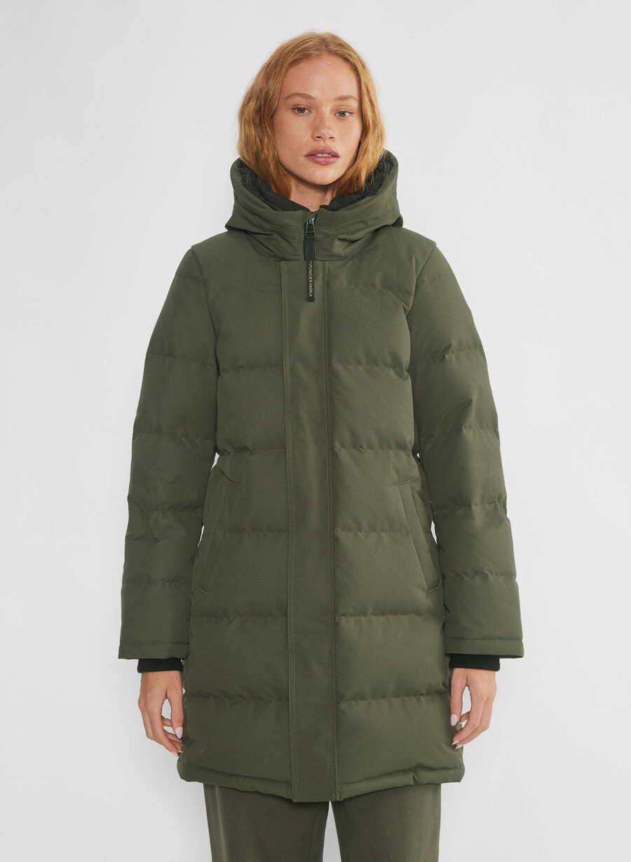 der powder parka – coldstop dunkeloliv