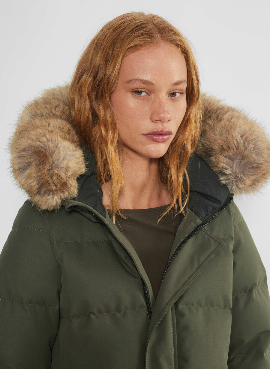 der powder parka – coldstop dunkeloliv