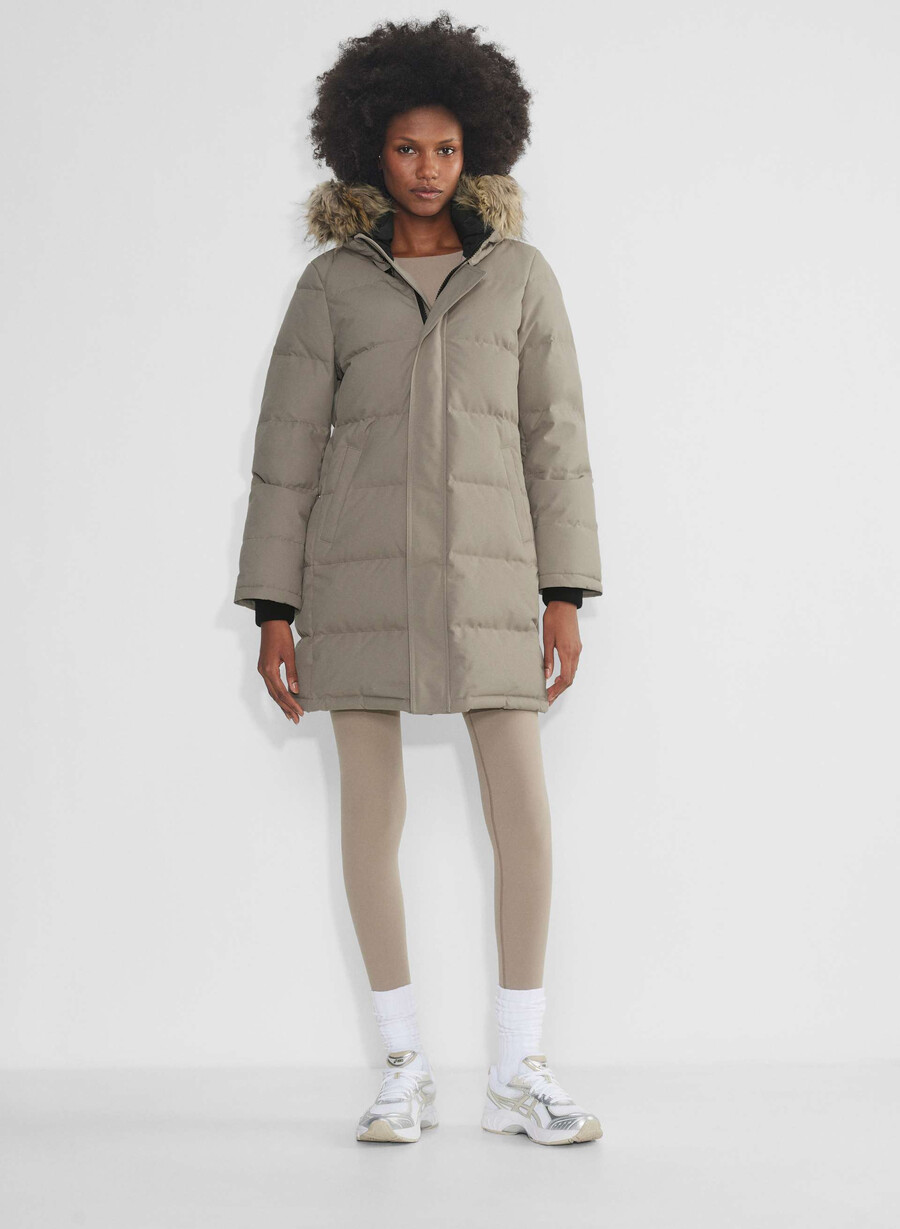 der powder parka - coldstop modern taupe