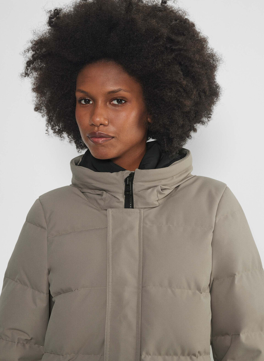 der powder parka - coldstop modern taupe