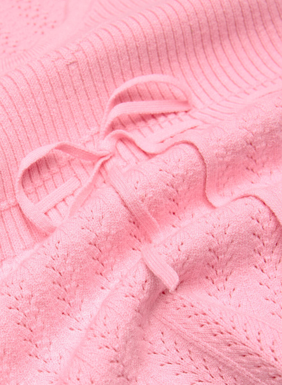 soloist sweater - wonder yarn jellybean pink