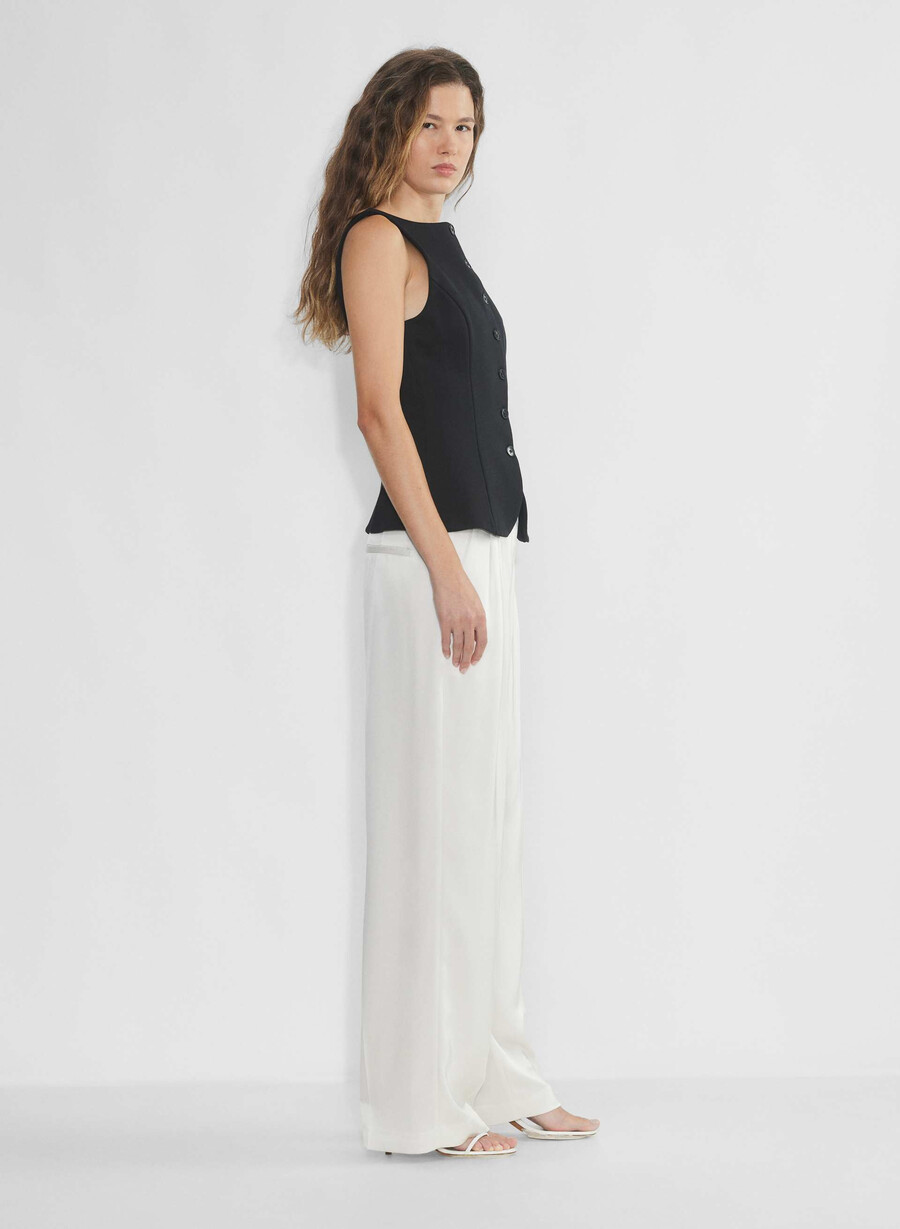 die effortless pant satin light birch