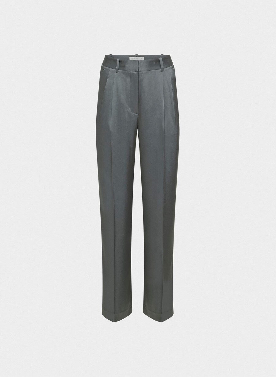 die mühelose hose satin kohlegrau