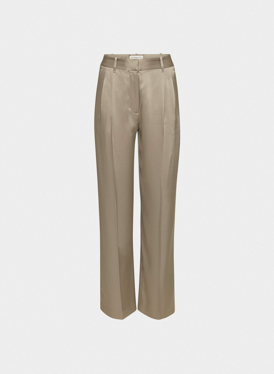 die mühelose hose satin nomad taupe