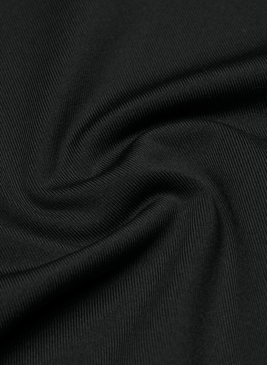 weltgewandtes popeline-kleid schwarz