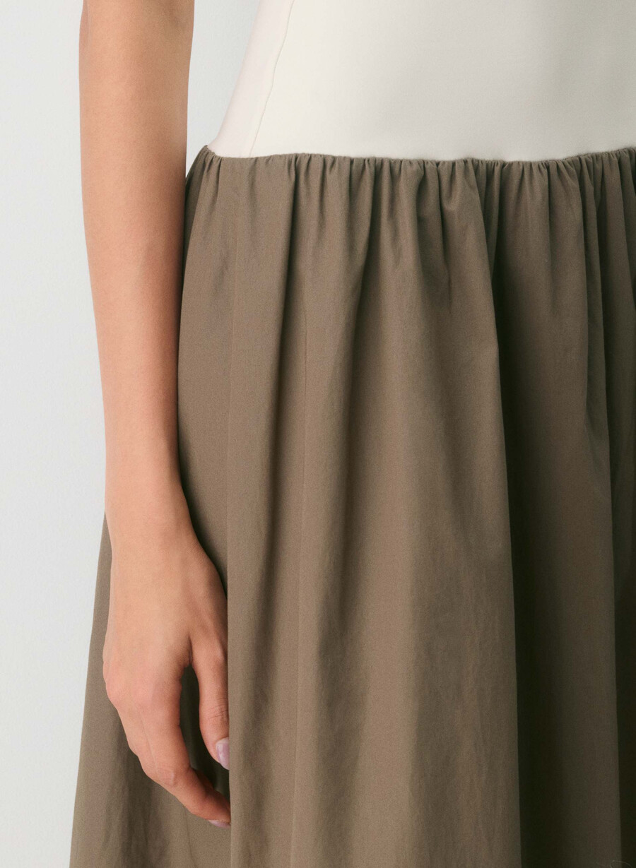 weltgewandtes popeline-kleid cola taupe lt birch