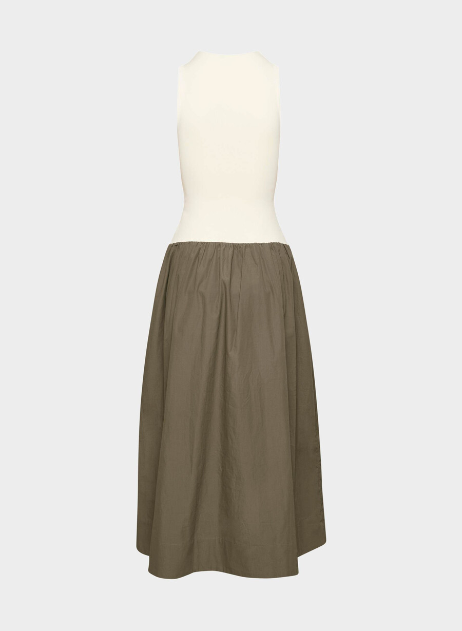 weltgewandtes popeline-kleid cola taupe lt birch