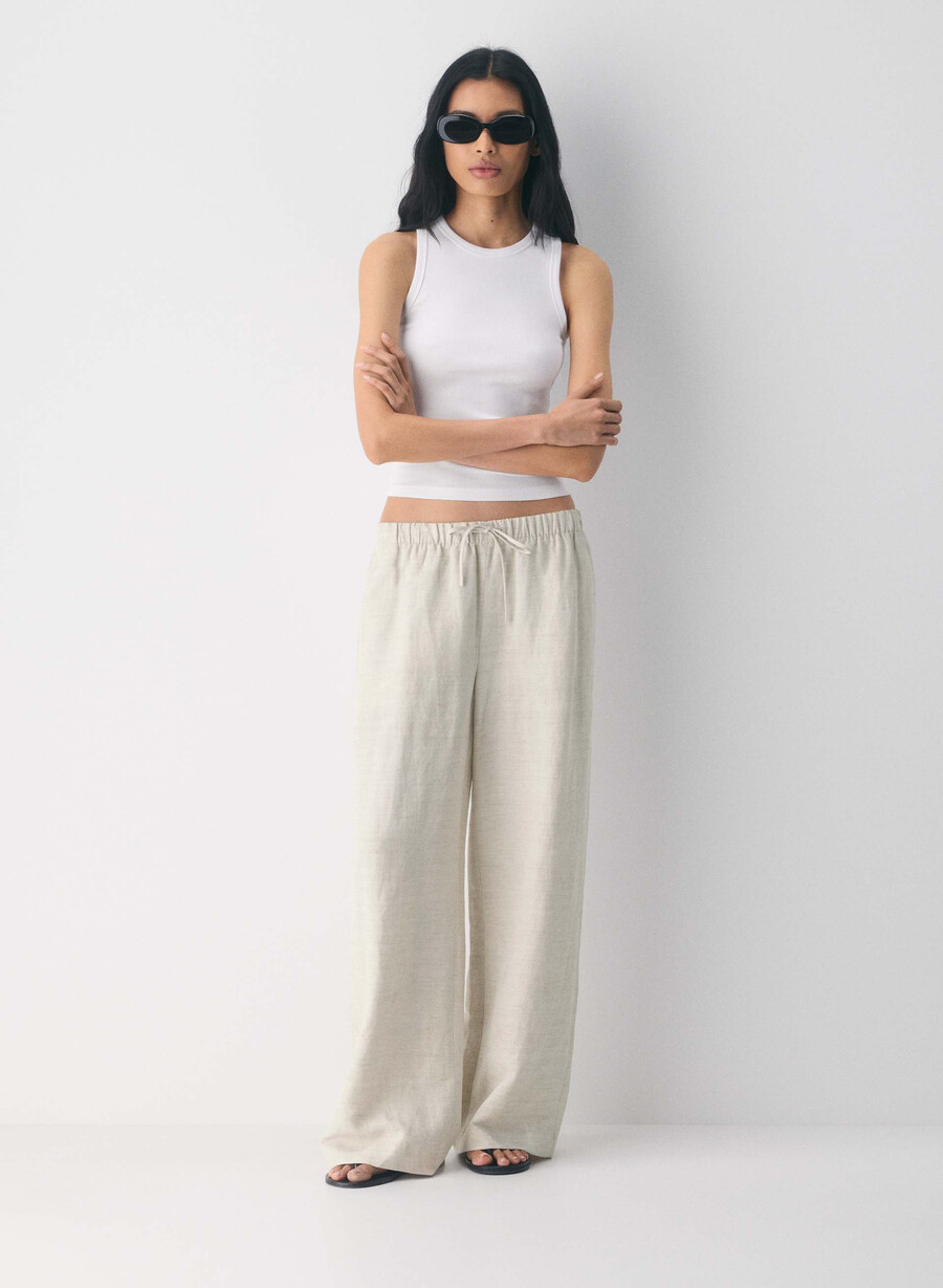 cruiselinen lodge hose undyed ecru