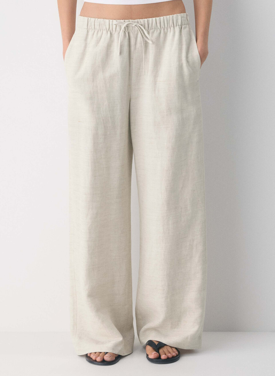 cruiselinen lodge hose undyed ecru