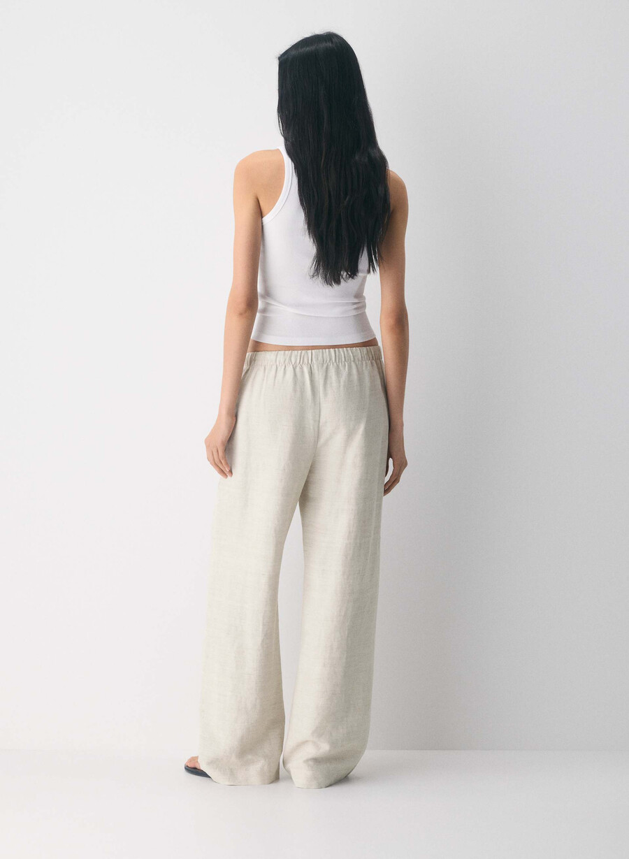 cruiselinen lodge hose undyed ecru