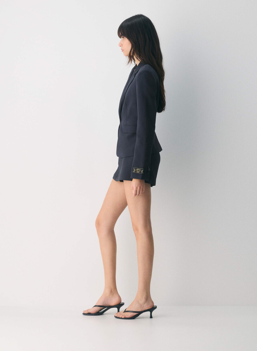etikette-blazer - crepette dunkelblau