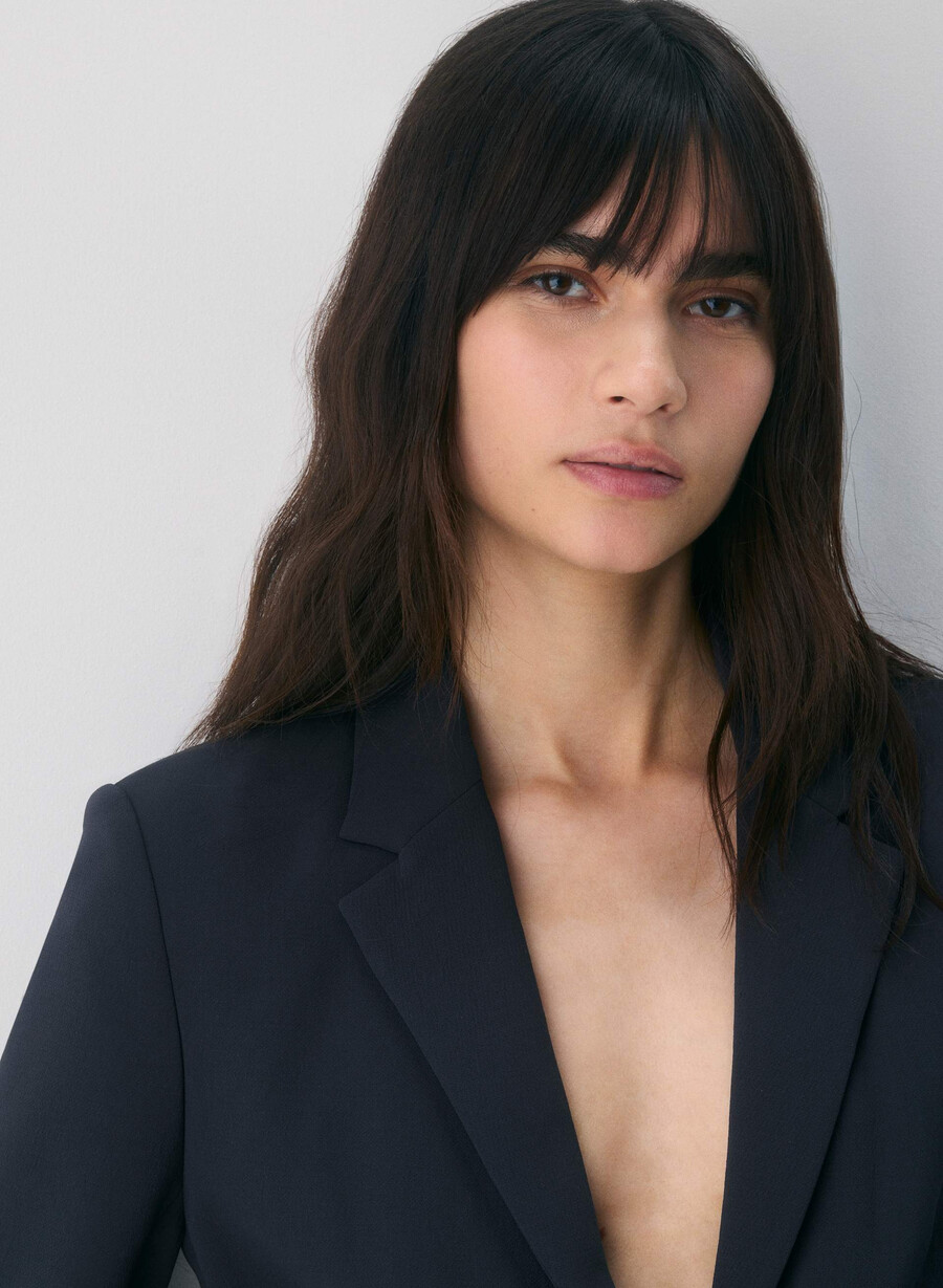 etikette-blazer - crepette dunkelblau