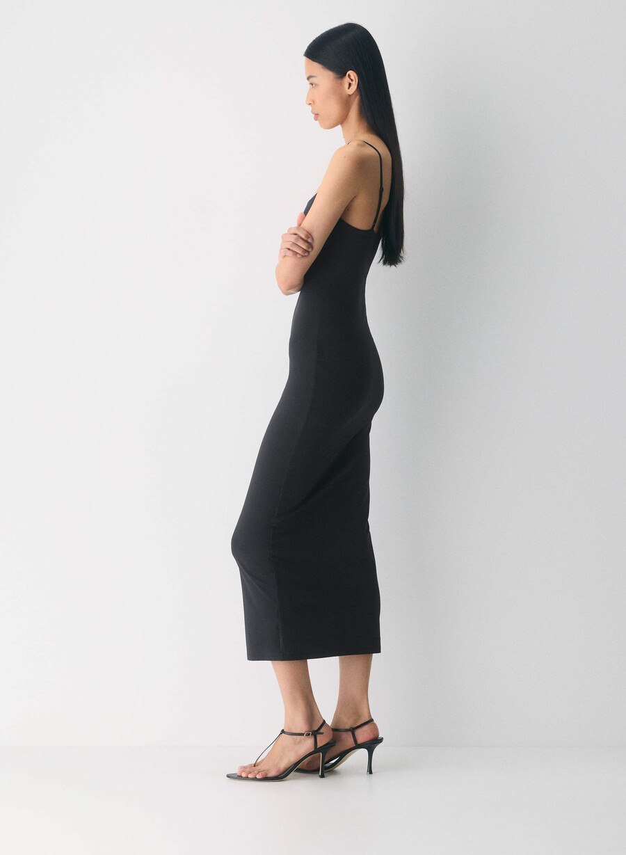 original contour summon maxi cami dress schwarz