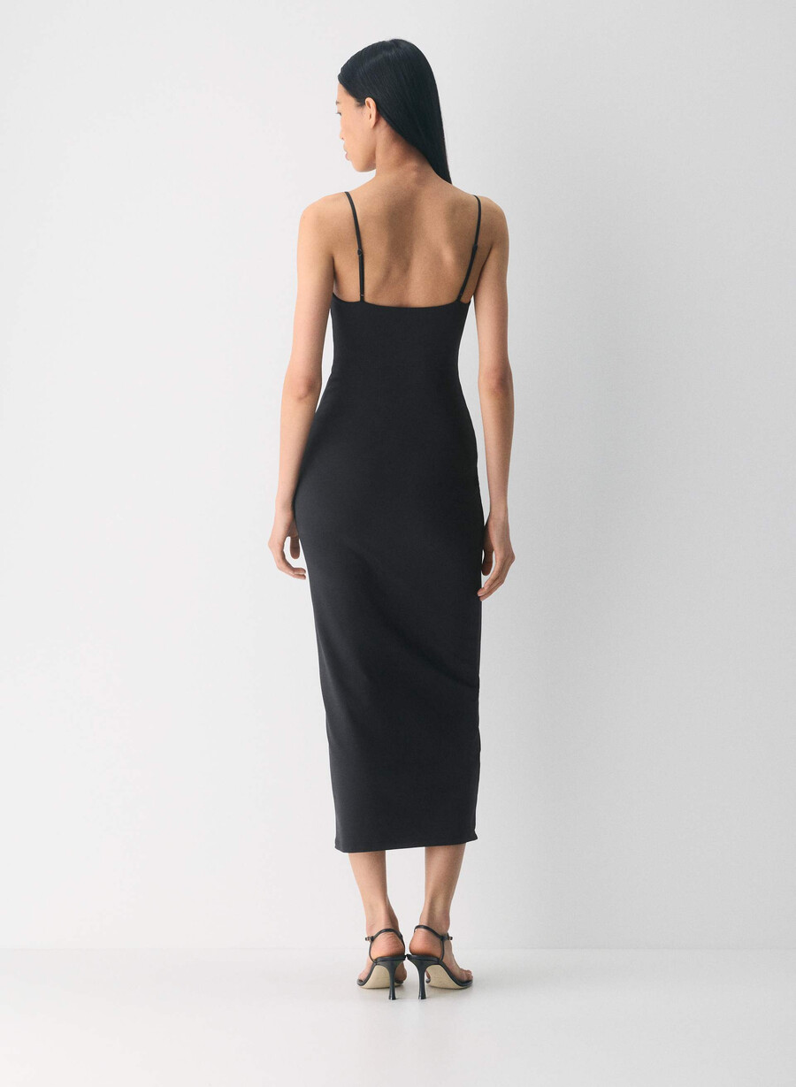 original contour summon maxi cami dress schwarz