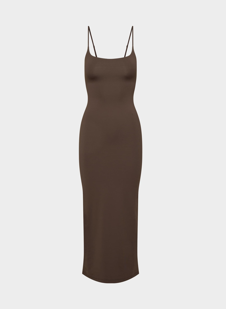original contour summon maxi cami dress rich mocha brown
