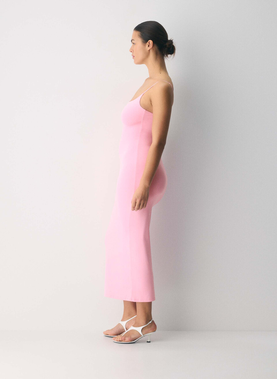 original contour summon maxi cami dress jellybean pink