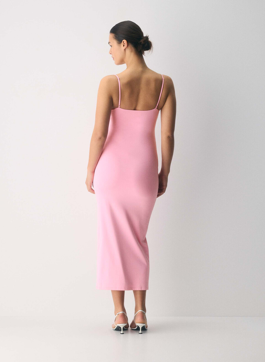 original contour summon maxi cami dress jellybean pink