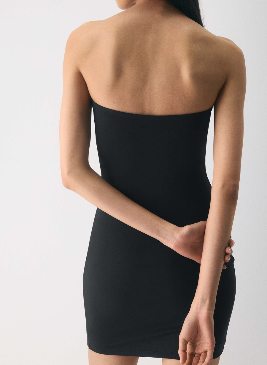 original contour enrapture mini-schlauchkleid schwarz