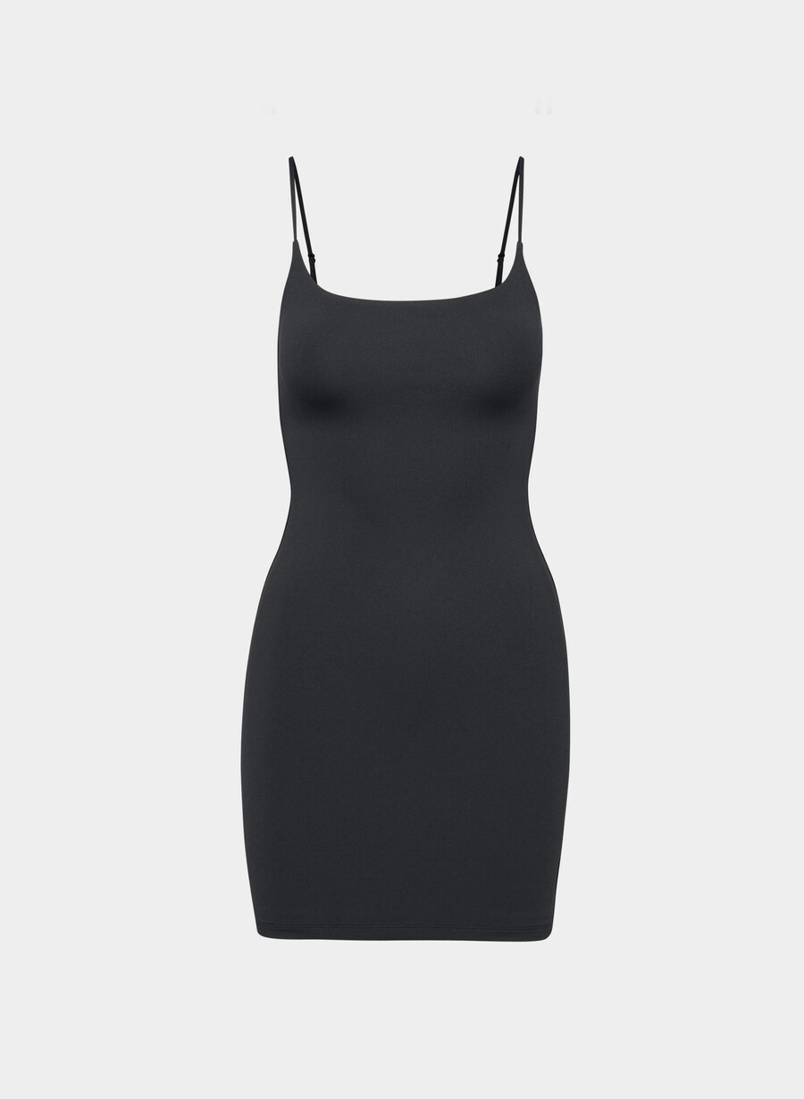 original contour squareneck cami minikleid schwarz