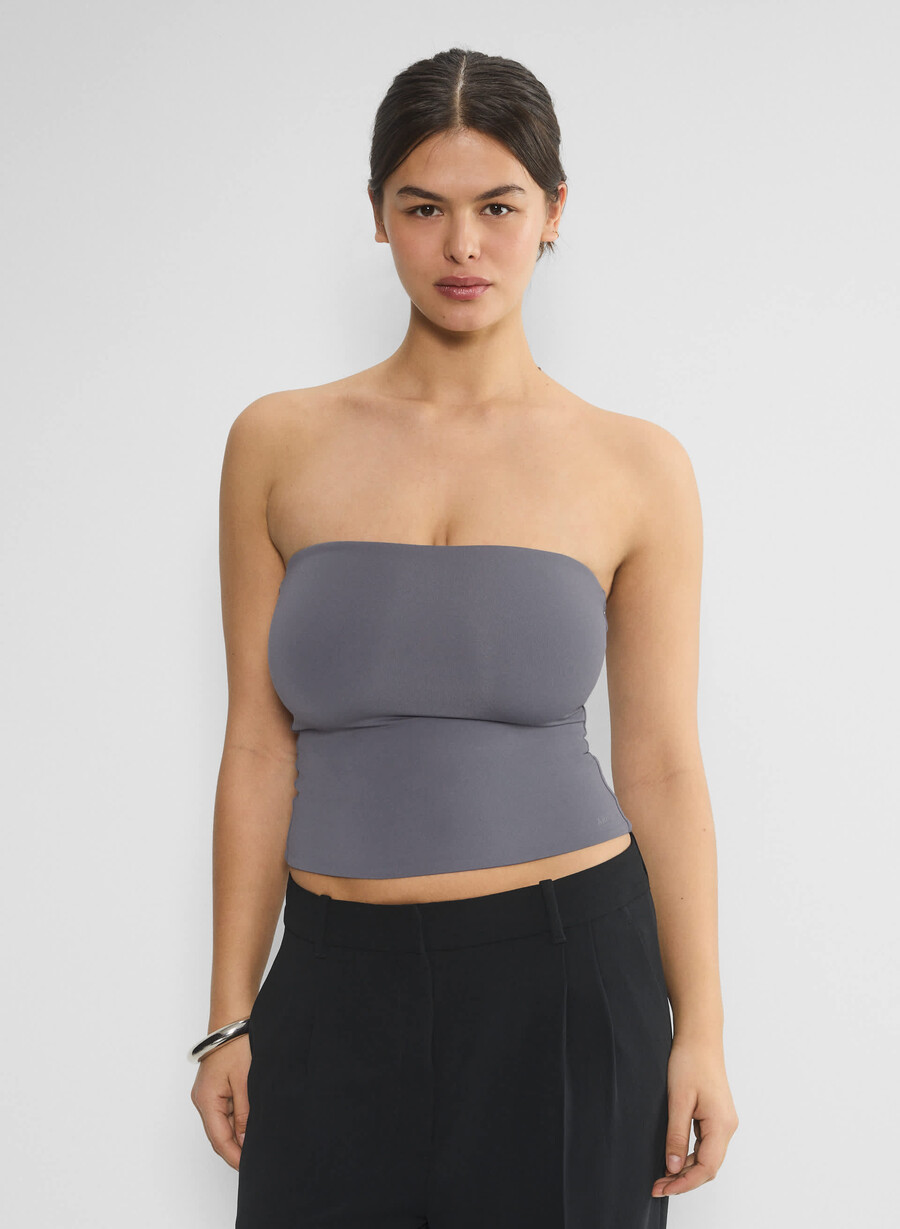 original contour tube top vintage navy