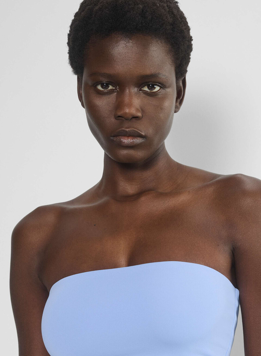 original contour tube top dayflower blue