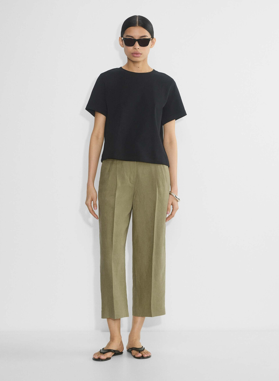 die effortless pant cropped - cruiselinen sundried olive