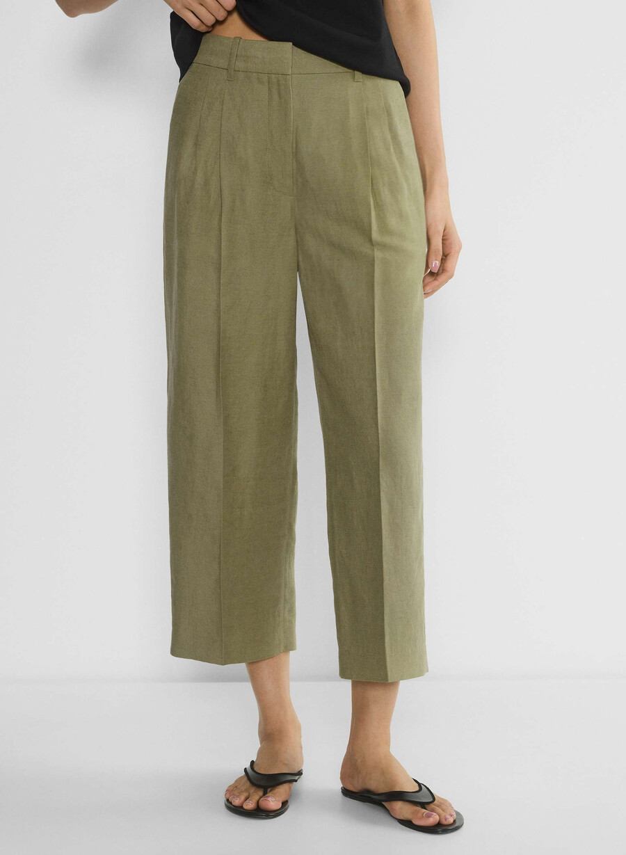 die effortless pant cropped - cruiselinen sundried olive