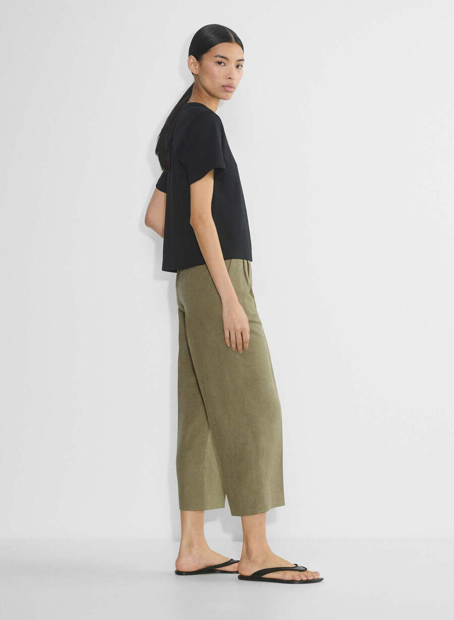 die effortless pant cropped - cruiselinen sundried olive