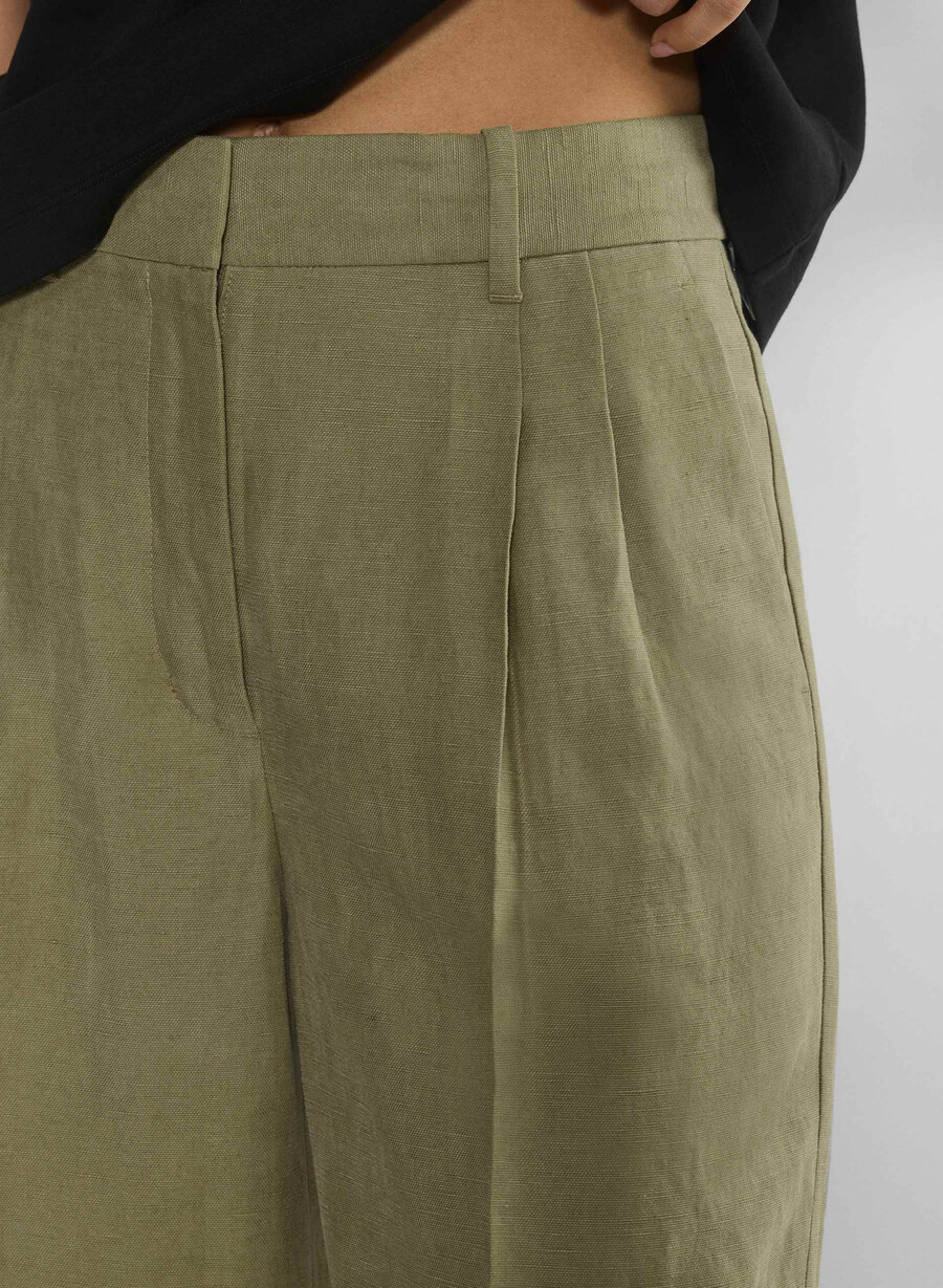 die effortless pant cropped - cruiselinen sundried olive