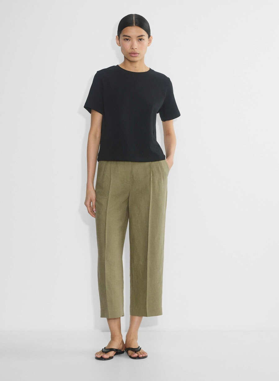 die effortless pant cropped - cruiselinen sundried olive
