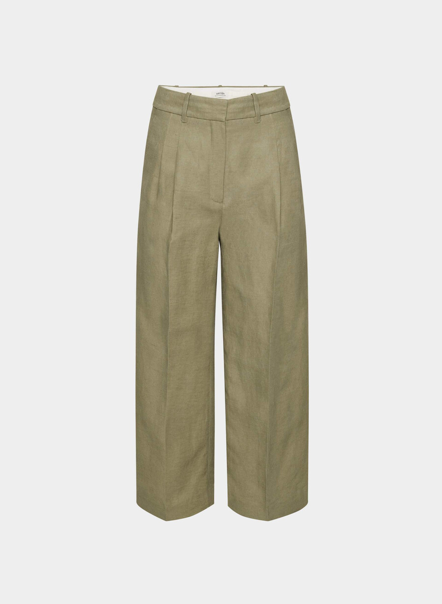 die effortless pant cropped - cruiselinen sundried olive