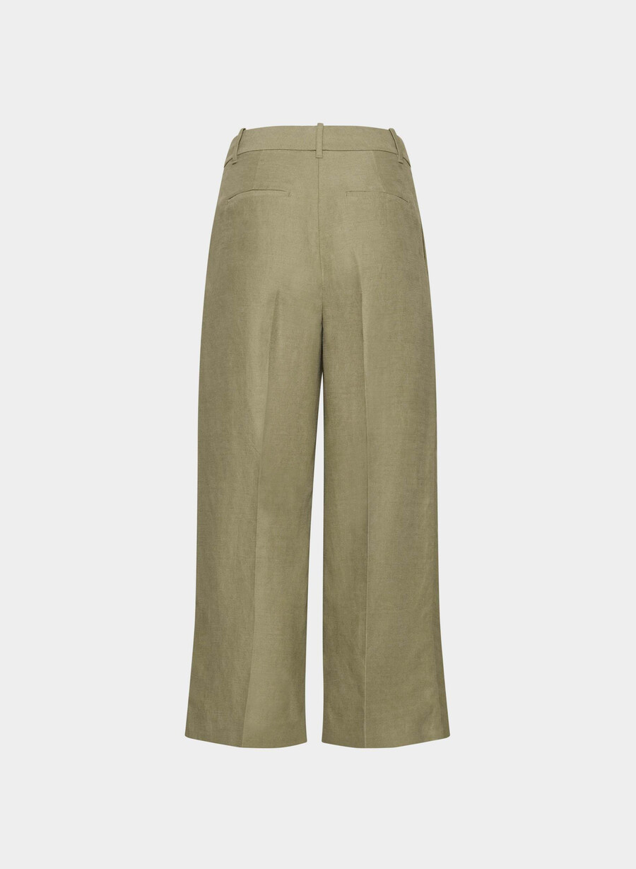 die effortless pant cropped - cruiselinen sundried olive