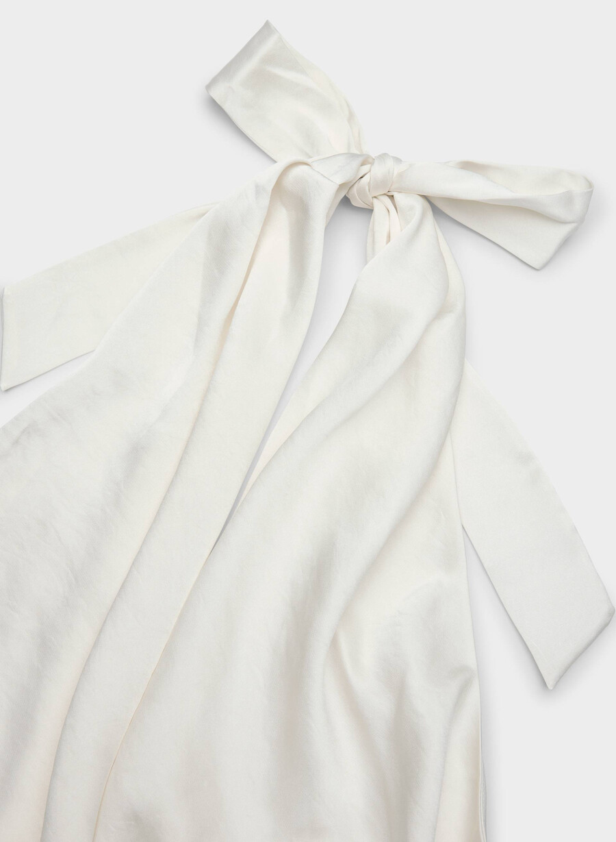 martini satin-halterbluse hellbirkenfarben