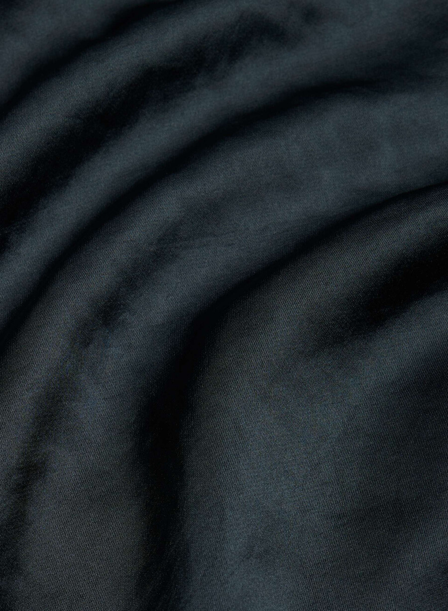 martini satin-halterbluse dunkelblau