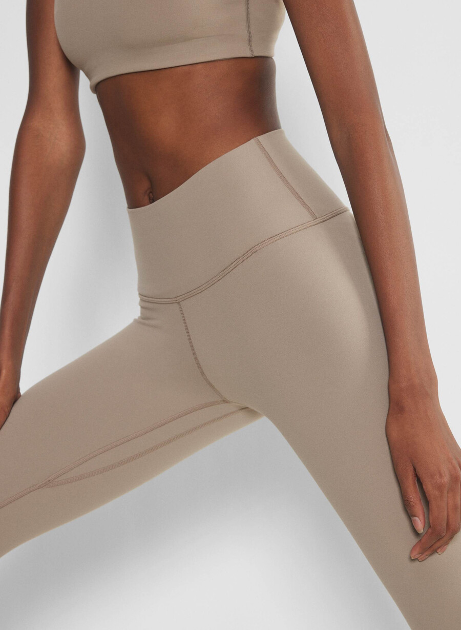 butter cheeky hi-rise leggings nomad taupe