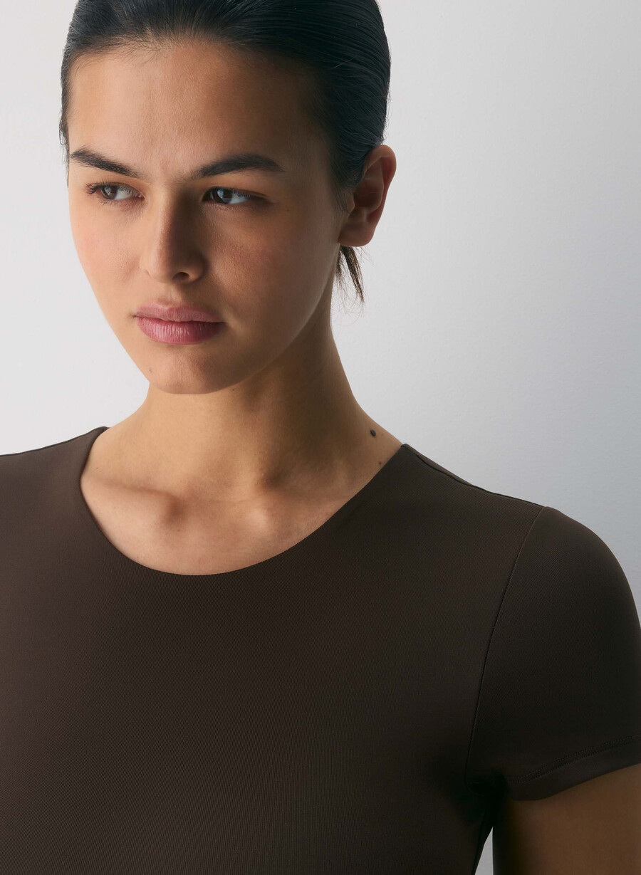 original contour vivacity crew bodysuit rich mocha brown