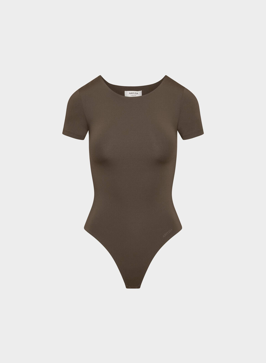 original contour vivacity crew bodysuit rich mocha brown