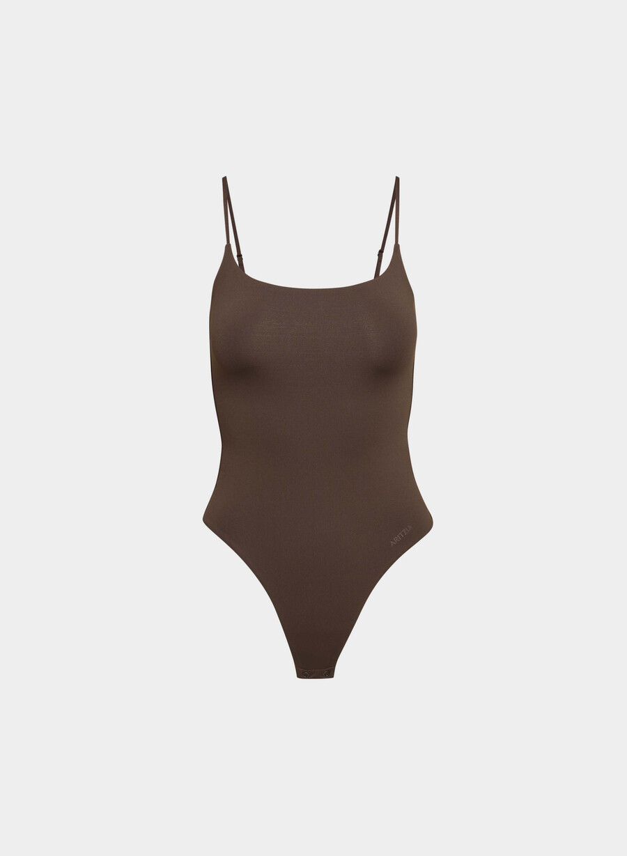 original contour float bodysuit rich mocha brown