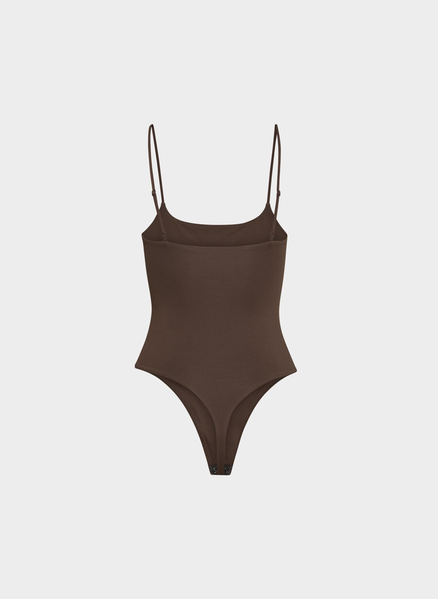 original contour float bodysuit rich mocha brown