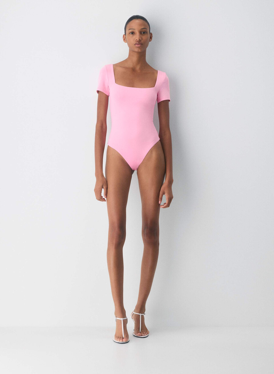 original contour manner bodysuit jellybean pink