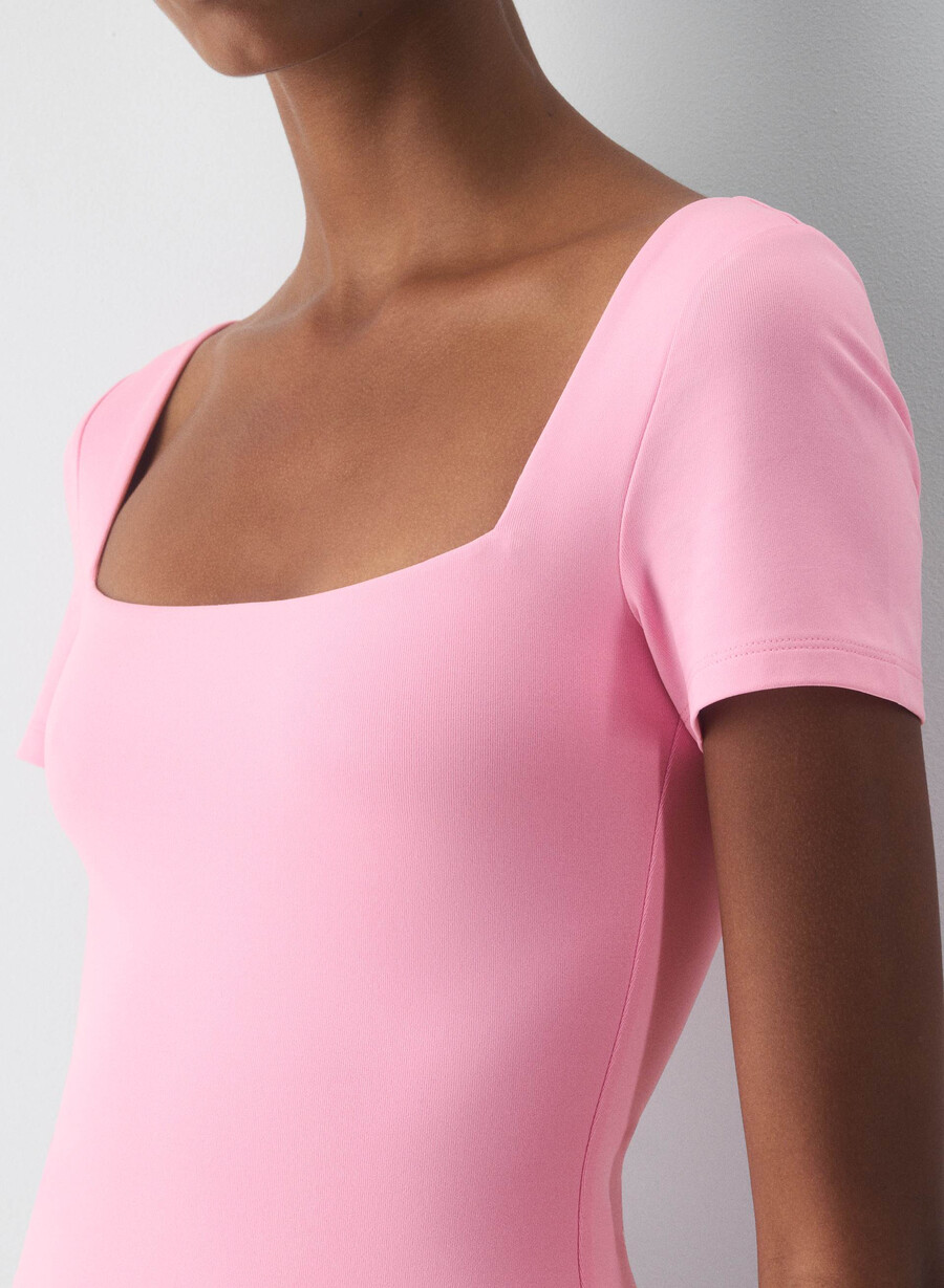 original contour manner bodysuit jellybean pink