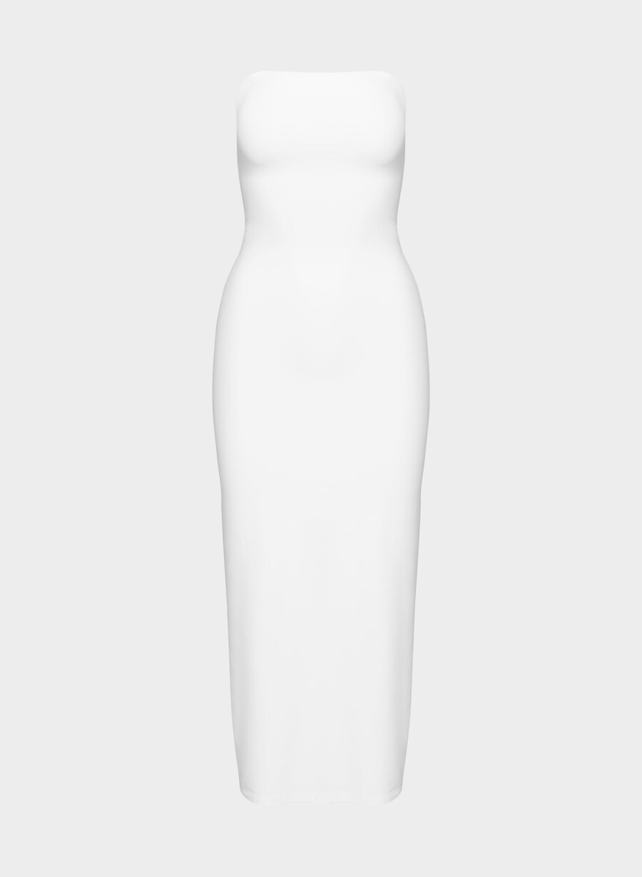 original contour enrapture maxi-schlauchkleid strahlend weiß